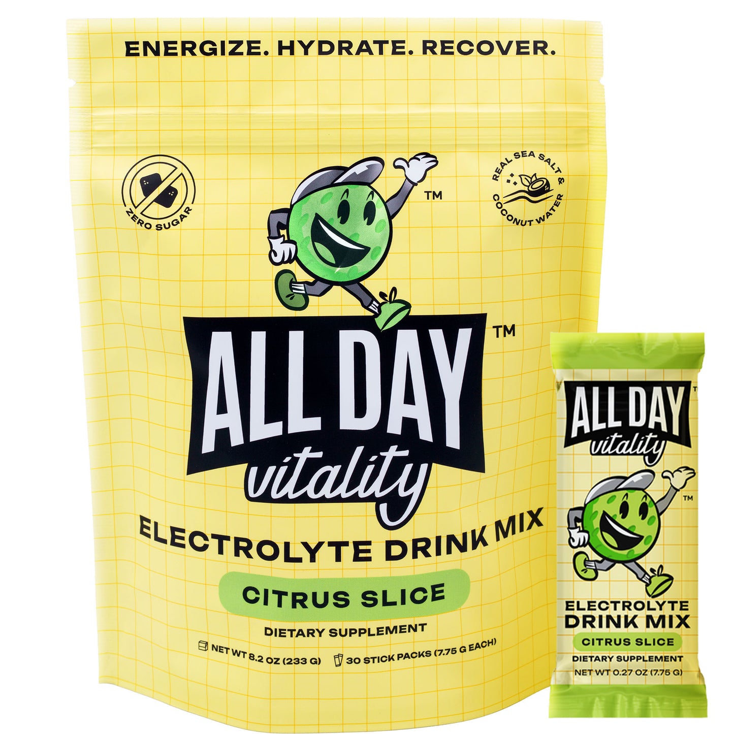 Citrus Slice (Zero Sugar) - Electrolyte Drink Mix (30 Count)